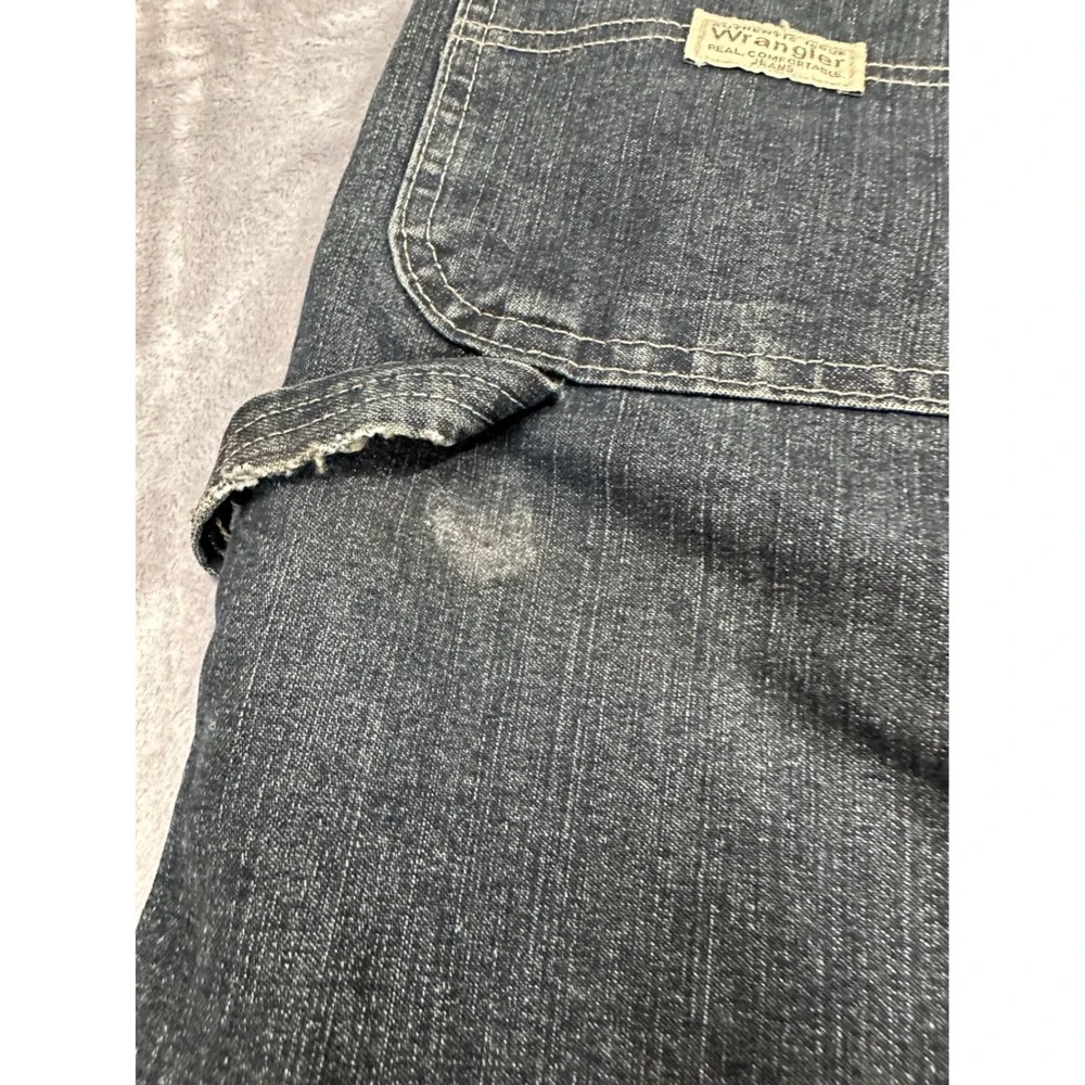 Wrangler Carpenter Jeans Mens‎ 42x32 Dark Wash Denim Work Pants 94OR0QW